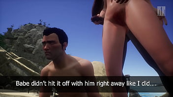 Bbc girlfriend ends up like the locals at island beach