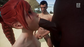 Bbc Girlfriend Ends Up Like The Locals At Island Beach thumbnail
