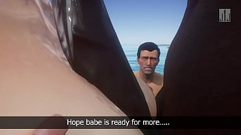 Bbc girlfriend ends up like the locals at island beach