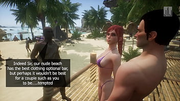 Bbc girlfriend ends up like the locals at island beach
