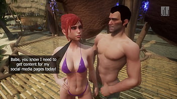 Bbc girlfriend ends up like the locals at island beach