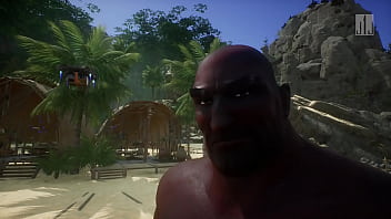 Bbc girlfriend ends up like the locals at island beach