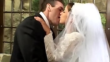Happy groom fucks bride and bridesmaid Happy groom fucks bride and bridesmaid
