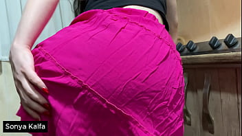 Horny hotwife getting fucked by young neighbor in the kitchen