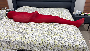 Nylon encasement mummification locked in pantyhose cocoon can't escape or break free from being put into stretchy hose Nylon encasement mummification locked in pantyhose cocoon can't escape or break free from being put into stretchy hose