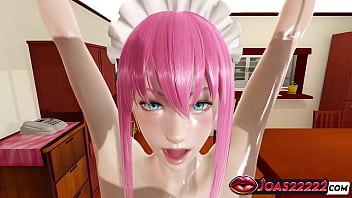 Alluring reception girl in pink with huge boobs 3d hentai pov missionary floor sex counter doggy for big booty tied intense sex ending cum inside tight pussy a lot of sperm in honey select 2