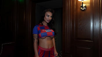 College stories 1 student cheerleader monika fox passed an exam with professor martin in three subjects oral vaginal and anal