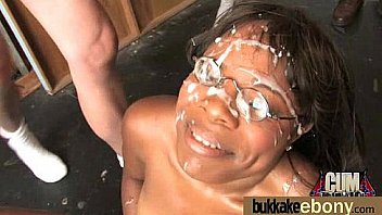 Ebony Girl Gang Banged And Covered In Cum 16 thumbnail