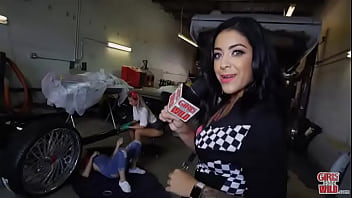 The pink vibrator rubs liv’s clit