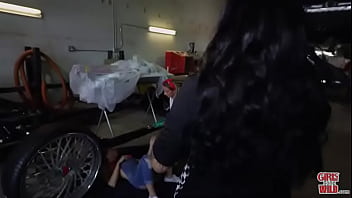 The pink vibrator rubs liv’s clit