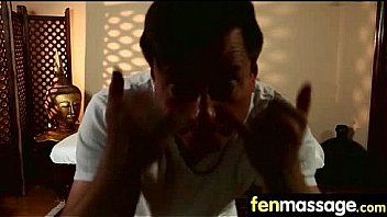 Massage girl sucks the tip for a tip 13