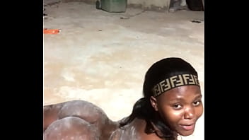 Playing with my pussy outside naked