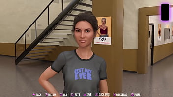 College kings 2 #03 route saving the busty red head and she sucks all of my juicy cum out of my big white cock