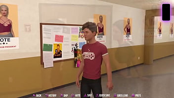 College kings 2 #03 route saving the busty red head and she sucks all of my juicy cum out of my big white cock