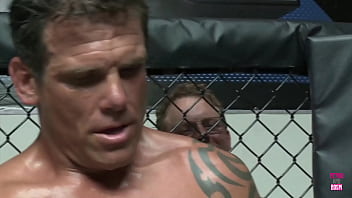 Brandy taylore employs her large breasts and firm wet snatch to gratify the defeated combatant