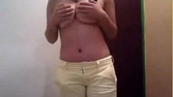 Cute latina girl teases on webcam
