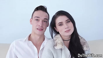 Petite wife nicole black loves riding dick next to her cuck