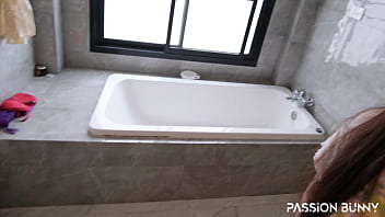 Sneaky risky blowjob and fuck with hottie next to wife short version