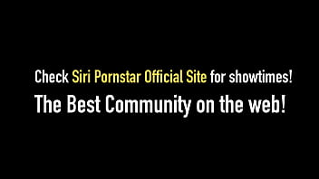 Seductive siri uses 2 sex toys to rub her clit & drill herself