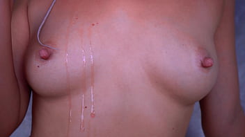 She rubs her big ass with a lolly and begs for your stiff coc