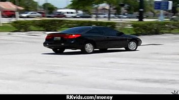 Desperate teen naked in public and fucks to pay rent 2