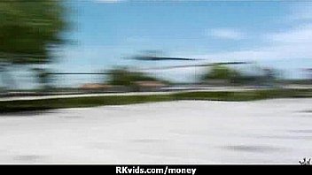 Desperate teen naked in public and fucks to pay rent 2