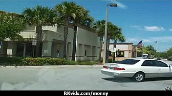 Desperate teen naked in public and fucks to pay rent 2