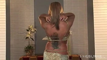 Blonde bombshell with massive tits kate frost fucks her pussy