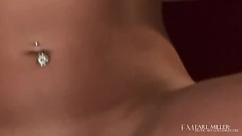 Blonde bombshell with massive tits kate frost fucks her pussy