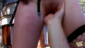 The overweight individual once again engages in sexual activity with this really attractive individual