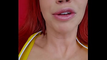 Milf wears transparent latex catsuit at pool