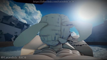 Female kaiser cosplayer comes and i get a feel of the impact~