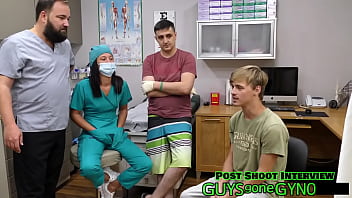 Male & female nurses learn to sound dr canada's penis