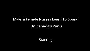 Male & female nurses learn to sound dr canada's penis