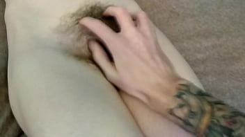 Hairy baby cuffed tickled & spanked then pisses fucks and sucks to facial