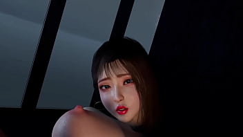 3d cute asian maid cheating with her master