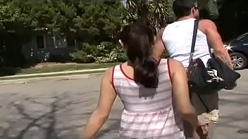 Pig tailed teen sucks and fucks a hard cock dry