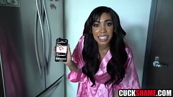 Hot spanish wife fucks cuck hubby's friend