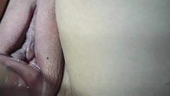 Through a glass tube