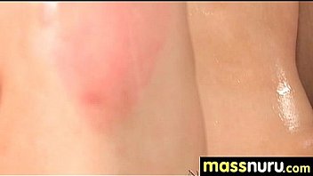 Nuru massage ends with a hot shower fuck 2