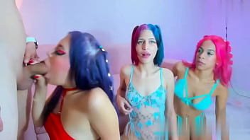 We have colored hair girls show that they are the best giving blowjobs