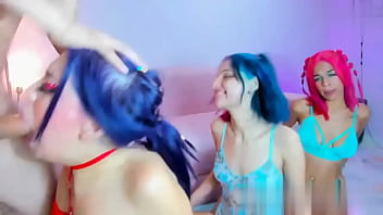 We have colored hair girls show that they are the best giving blowjobs