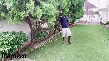 The gardener with the giant african cock