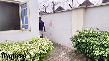 The gardener with the giant african cock