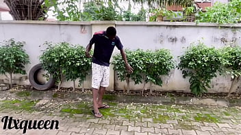 The gardener with the giant african cock