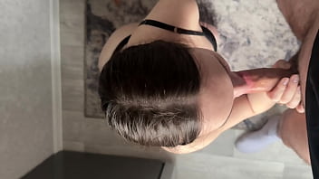 My roommate's boyfriend fucked me hard in the kitchen