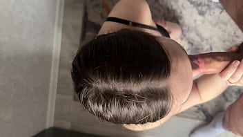 My roommate's boyfriend fucked me hard in the kitchen