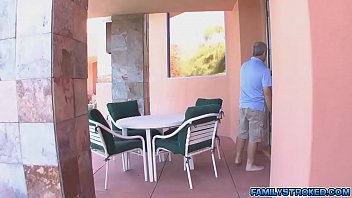 Ariana teases by touching her teen pussy