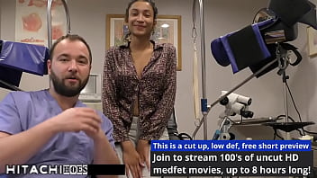 Freshman gets mandatory hitachi orgasm from doctor tampa miss mars