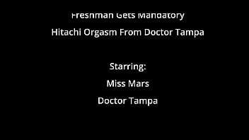 Freshman gets mandatory hitachi orgasm from doctor tampa miss mars